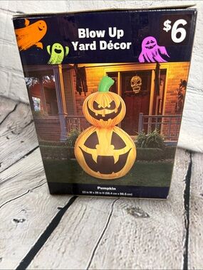 Blow Up Yard Décor Inflatable Pumpkin - Orange